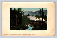 Cow Creek Canyon OR-Oregon, Southern Pacific Passenger Train, Vintage Postcard picture