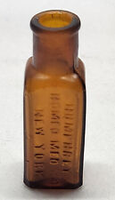 Humphreys Homeo Med Co. - New York - Vintage Amber Bottle 2 1/2 inches picture