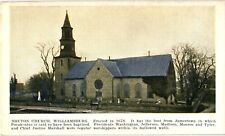 Bruton Church & Cemetery Williamsburg Virginia Divided Unused Postcard c1910s picture