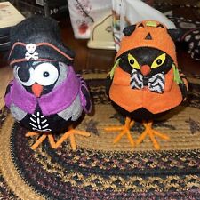 Target Halloween Birds - Pirate And Jack O L Unknown Names/years- Rare -Set of 2 picture