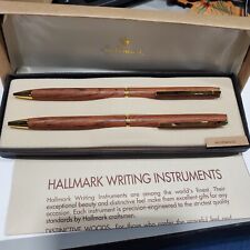 Hallmark Vintage Pen and Pencil Rosewood Set * Mint in Box Never used picture