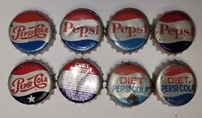 Eight Different Vintage Pepsi Cola Bottle Caps picture