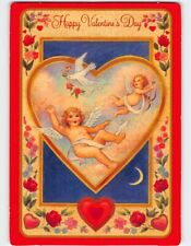 Postcard Happy Valentines Day with Valentines Day Art Print picture