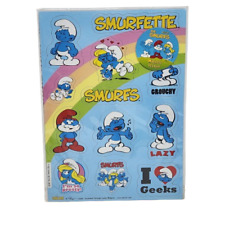 2009 PEYO SMURFS 12 MAGNETS NEW IN PACKAGE PAPA SMURF SMURFETTE BABY GEEKS picture