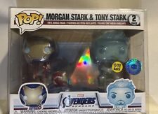 Funko Pop Avengers Endgame Morgan & Tony Stark ExPIAB GITD - MINT In Protector picture