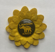 1936 ALFRED ALF LANDON KNOX President Sunflower campaign pin pinback button picture