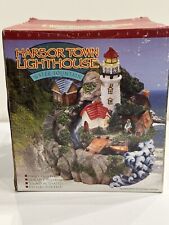 Harbor town Light House Water Fountain - Porcelain Lighthouse -Retired Vintage picture