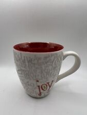 Starbucks 2005 Love Live Wish JOY Give Coffee Cup White Red Mug Never Used picture