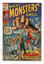 Where Monsters Dwell #1 VG+ 4.5 1970 picture