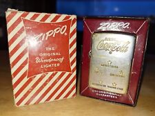 RARE 1937-1950 Coca-Cola 5 Stars Zippo With Original Insert And Candy Stripe Box picture