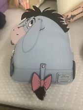 Loungefly Disney Eeyore Winnie The Pooh Bow Tail Cosplay Mini Backpack NEW picture