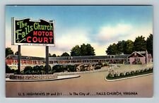 Falls Church VA-Virginia, The Falls Church Motor Court  Vintage Postcard picture