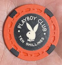 RARE Playboy Club CASINO 10 Shillings Poker Chip London England TR King Mold picture