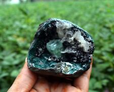 Green APOPHYLLITE On STILBITE & CHALCEDONY Matrix Minerals A-4.24 picture