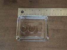 SUPREME Debossed Glass Ashtray Clear SS20 Brand New. Great Fathers Day Gift. picture