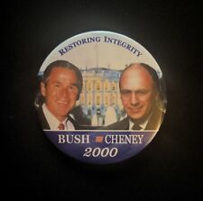 Bush Cheney 2000 Campaign Button 3” picture