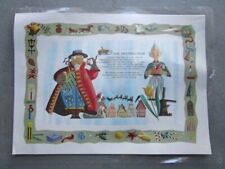 Vintage THE NETHERLANDS Christmas Sealed Placemat Christmas -A19 picture