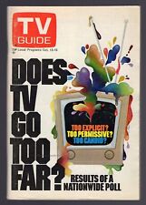 1973 BEAUTIFUL NEVADA EDITION TV GUIDE DOES TV GO TOO FAR SALLY FIELD & CHILDREN picture