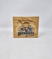 CHARLIE BROWN PEANUTS SPORTSMAN KR1015 RUBBER STAMP, THE GREAT OUTDOORS 2001 picture