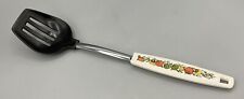 Vintage Ekco Spice of Life Black Nylon Slotted Serving Cooking Spoon USA picture