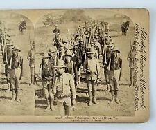 160th Indiana Volunteers Newport News VA Virginia Antique 1898 Stereoview L4 picture