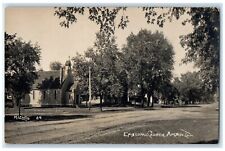 c1910's Episcopal Church Dirt Road Amboy Illinois IL RPPC Photo Antique Postcard picture