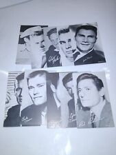 Lot 1960's Exhibit Supply Movie Star Cards (10) Jack Palance Robert Stack etc  picture
