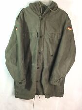 '82 Scharrer Untergriesbach German Military Olive Green Lined Hooded Camo Jacket picture