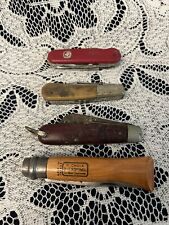 4 VINTAGE POCKET KNIVES 1) PARKER CUT CO.  1)CHOIX OPINEL AND  2)UNKNOWN picture