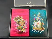 Vintage Rare Hallmark Playing Cards Double Deck PIRACY Complete Mid Century picture