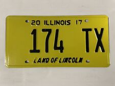 ILLINOIS 174 TX LICENSE PLATE 2017 Taxi Chicago Yellow Colorful She Shed picture
