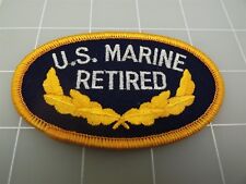 BRAND NEW Marine Corps USMC U.S. MARINE RETIRED Oval Patch 3 1/2