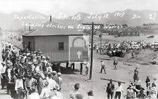 Loading Strikers On Train Deportation Bisbee Arizona AZ Reprint Postcard picture
