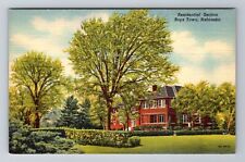Boys Town NE-Nebraska, Residential Section, Antique, Vintage Souvenir Postcard picture