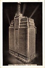 New York City NY, Hotel Lincoln, Exterior Vintage Postcard picture