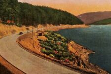 Vintage postcard Sunset Highway Lake keechelus Washington  vintage car a2-506 picture
