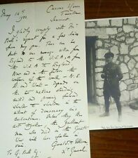 Major-General Sir Gerald Francis Ellison (1861-1947) Signed Letter & WWI Photo picture