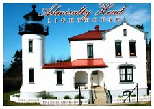 Admiralty Head Lighthouse Washington Chrome Postcard UNP WOB picture