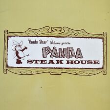 1970s Panda Bear Steak House Restaurant Menu 2507 North First Avenue Tucson AZ picture