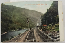 1922 Bear Creek Curve Railway Lehigh River Pennsylvania Antique Postcard picture