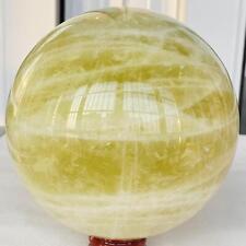 3060g Natural yellow crystal quartz ball crystal ball sphere healing picture