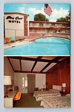 Bloomington IN-Indiana, Stony Crest Motel, Pool, Advertising, Vintage Postcard picture