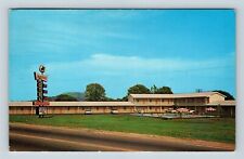 Stone Mountain GA, Memorial Motel, Marquee, Pool, Georgia Vintage Postcard picture