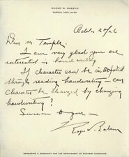 ROGER BABSON - AUTOGRAPH LETTER SIGNED 10/20/1926 picture