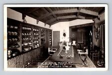 Death Valley CA-California RPPC Dining Room, Castle Vintage c1951 Postcard picture