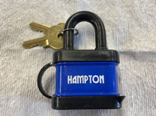 Padlock with Weather Protective Shell/Coating Hampton Brand —— 2 Keys —— NEW picture