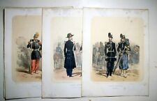 Lot of 12 1800's hand-colored? lithographs of French Empire Imperial Guard picture