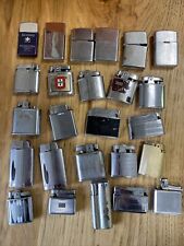 25 Vintage Metal Lighter Park Scripto Hi Lite Others For Parts Or Repair 50s/60s picture