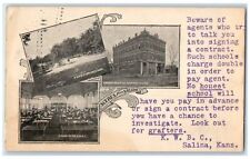 1907 Scenes Of Oak Dale Park KWBC And Its Room From Salina Kansas KS Postcard picture