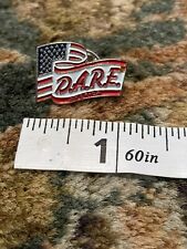 D.A.R.E America Pin Back Lapel Pin DARE Patriotic USA Flag Vintage Pin picture